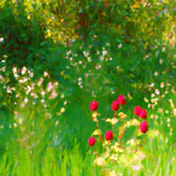 Une image de Découvrez la Sanguisorba officinalis : une plante couvre-sol aux fleurs rouges éclatantes - image générée par IA (DALL-E)