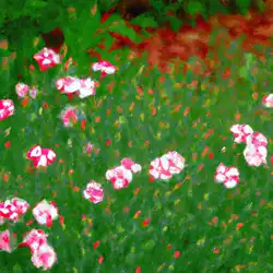 Une image de Comment cultiver l'Oeillet nain dans votre jardin pour profiter de ses magnifiques fleurs roses. - image générée par IA (DALL-E)