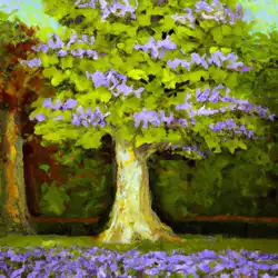 Une image de Le Tulipier de Virginie : un arbre majestueux aux fleurs violettes - image générée par IA (DALL-E)