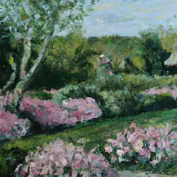 Une image de Cytise à fleurs roses : conseils de plantation et d'entretien - image générée par IA (DALL-E)