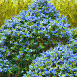 Une image de Les merveilles cachées du Céanothe : conseils de plantation et d'entretien pour ce magnifique arbuste à fleurs bleues - image générée par IA (DALL-E)