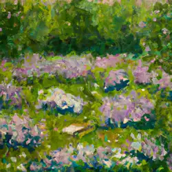 Une image de Epilobe à petites fleurs : une plante couvre-sol poétique pour votre jardin - image générée par IA (DALL-E)