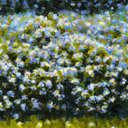 Une image de Découvrez la beauté mystique de la Lithodora rampante - image générée par IA (DALL-E)