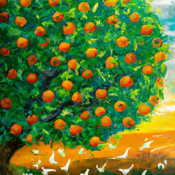 Une image de Le Citrus aurantium, l'arbre aux oranges amères - image générée par IA (DALL-E)