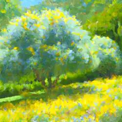 Une image de Conseils d'expert pour planter et entretenir l'arbre à fleurs jaunes Melaleuca leucadendra - image générée par IA (DALL-E)