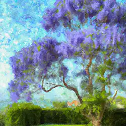Une image de Jacaranda : Un arbre majestueux qui illuminera votre jardin - image générée par IA (DALL-E)