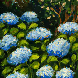 Une image de Découvrez l'Hydrangea Caerulea, un arbuste magnifique pour votre jardin - image générée par IA (DALL-E)