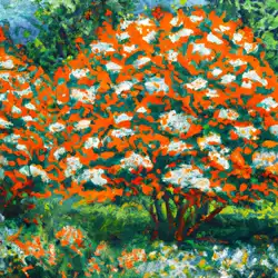 Une image de Cestrum aurantiacum : L'arbuste étonnant aux fleurs orange - image générée par IA (DALL-E)