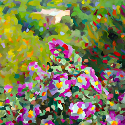 Une image de Cistus albidus: Un arbuste méditerranéen avec des fleurs roses magnifiques - image générée par IA (DALL-E)