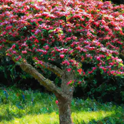 Une image de Le Malus domestica 'Rouge du Limousin' : une pomme française à la chair rouge pour votre jardin - image générée par IA (DALL-E)